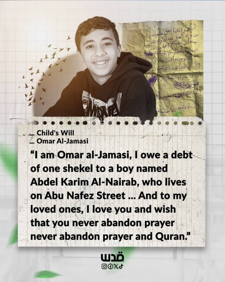 15-Year-Old Palestinian’s Heartbreaking Will Before Fatal Airstrike