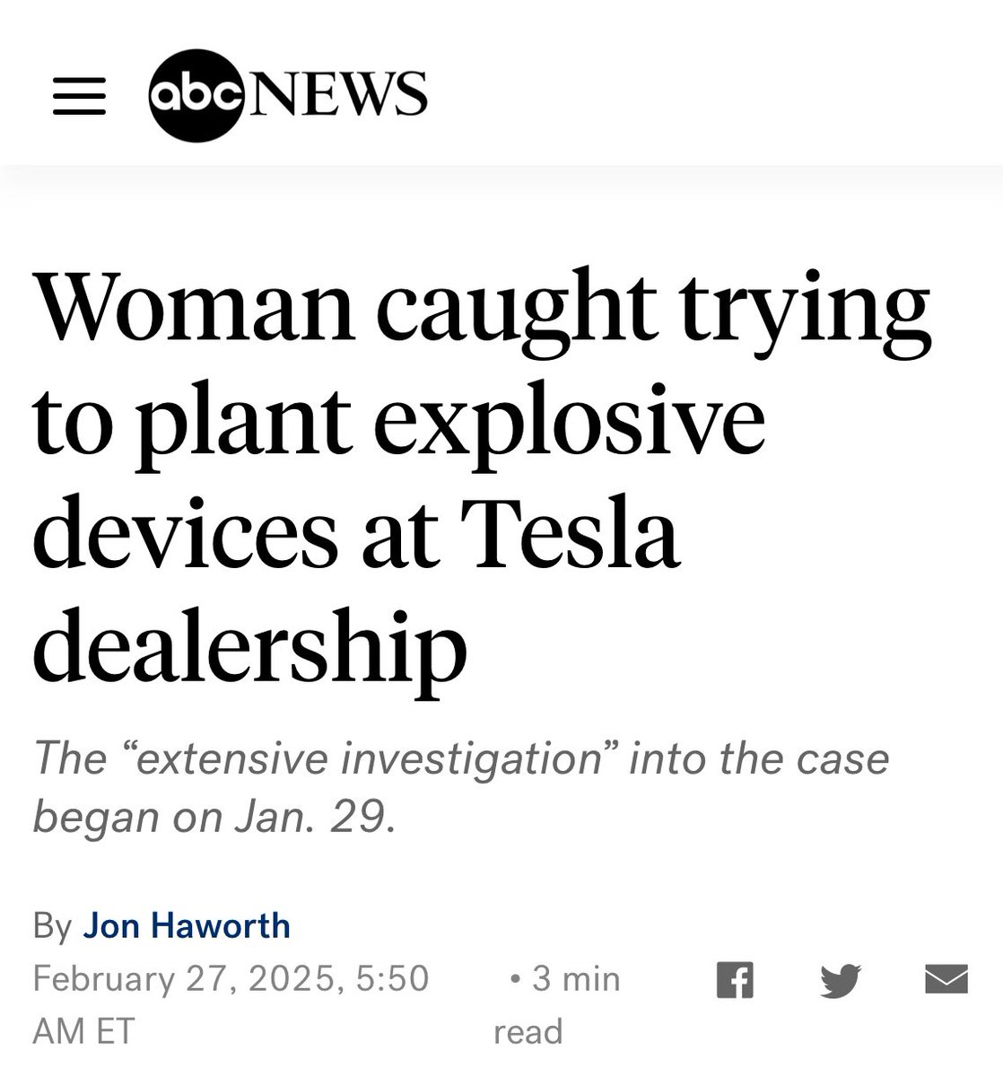 40-Year-Old Woman Arrested for Attempting Tesla Dealership Bombing!