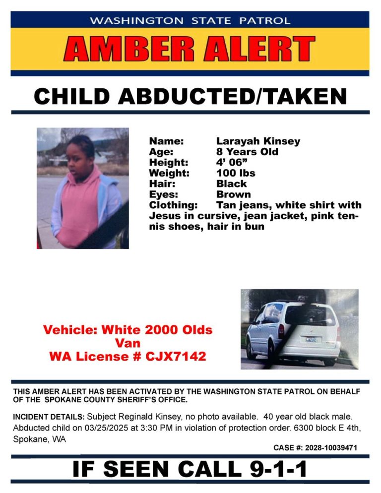 Amber Alert: Spokane County Van Abduction Sparks Outrage!