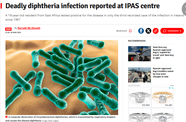 🚨BREAKING: Diphtheria Lockdown in Ireland Shocks Public, What’s Next?