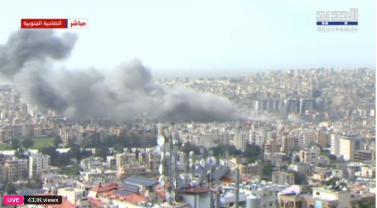 🚨🇱🇧 BREAKING: Israeli Airstrike Devastates Beirut Suburb!