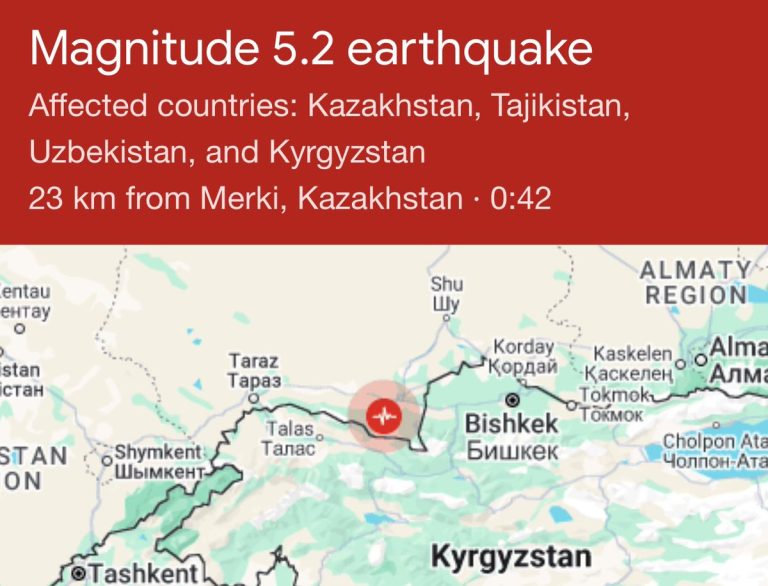 BREAKING 🔴 Major 5.2 Quake Rocks Kyrgyzstan-Kazakhstan Border!