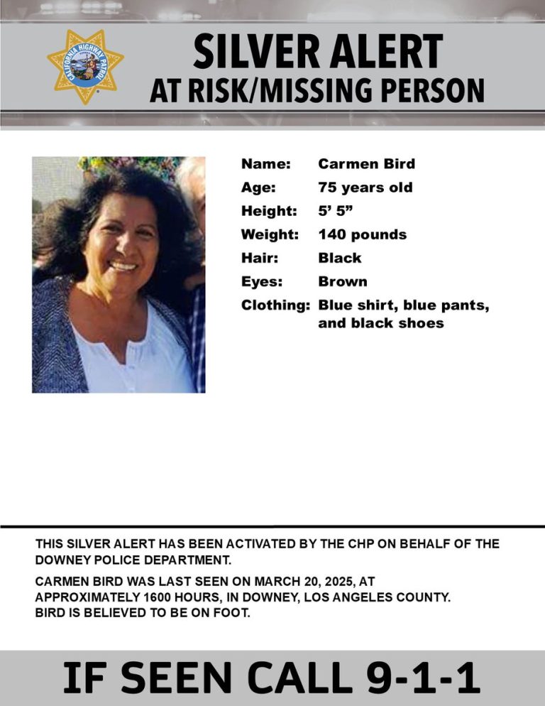 BREAKING: Silver Alert Issued for Missing Person in Downey!