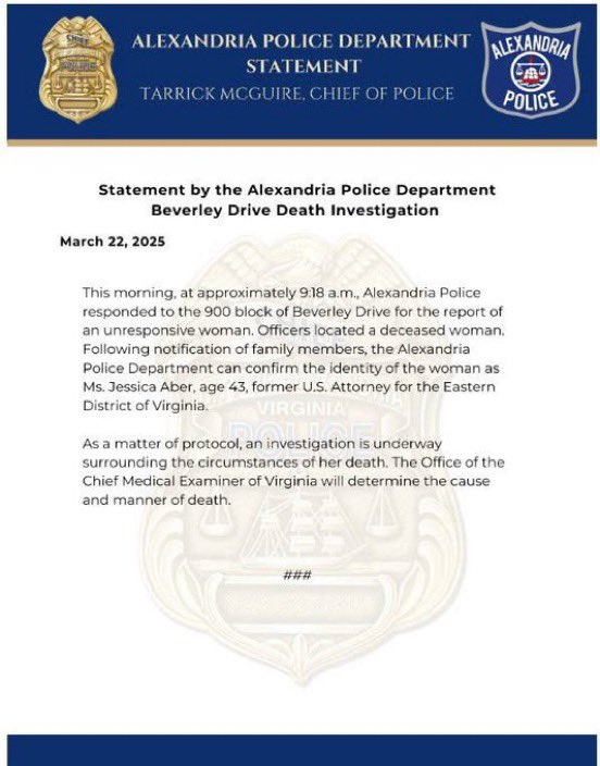 Breaking: Jessica Aber Found Dead, Deep State Conspiracy?