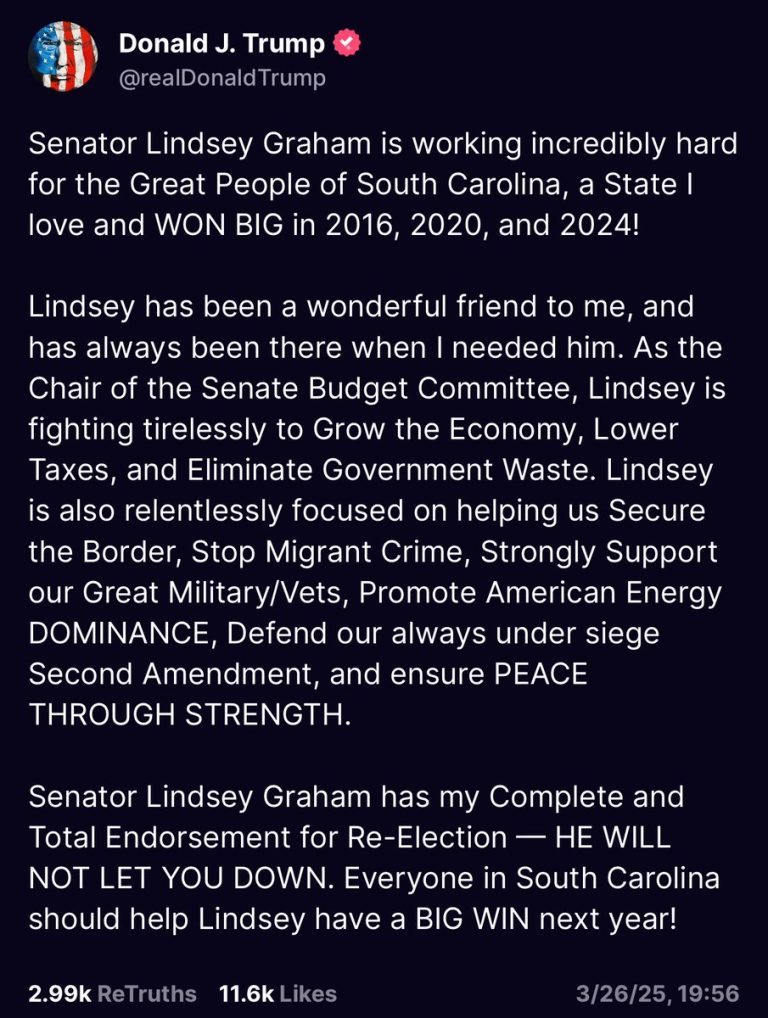 Breaking! POS Traitor Lindsey Graham Bows to Trump After $5M Attack