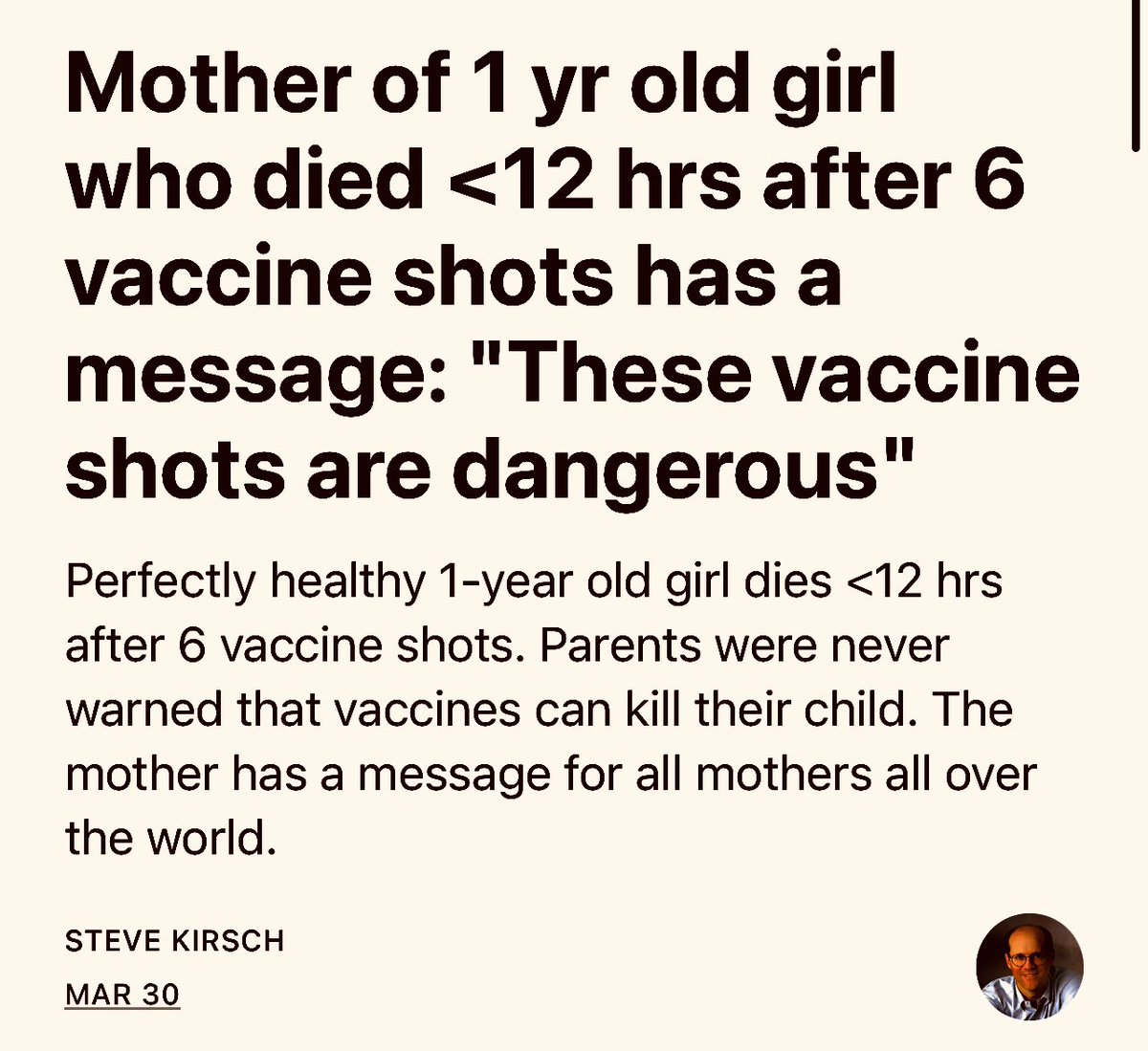 Controversial Death: Child Receives 6 Shots, Dies Hours Later!