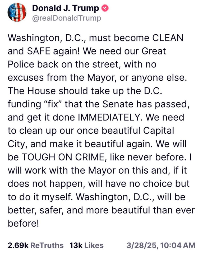 DC's Safety Crisis: Mayor Must Restore Police or Face Backlash!