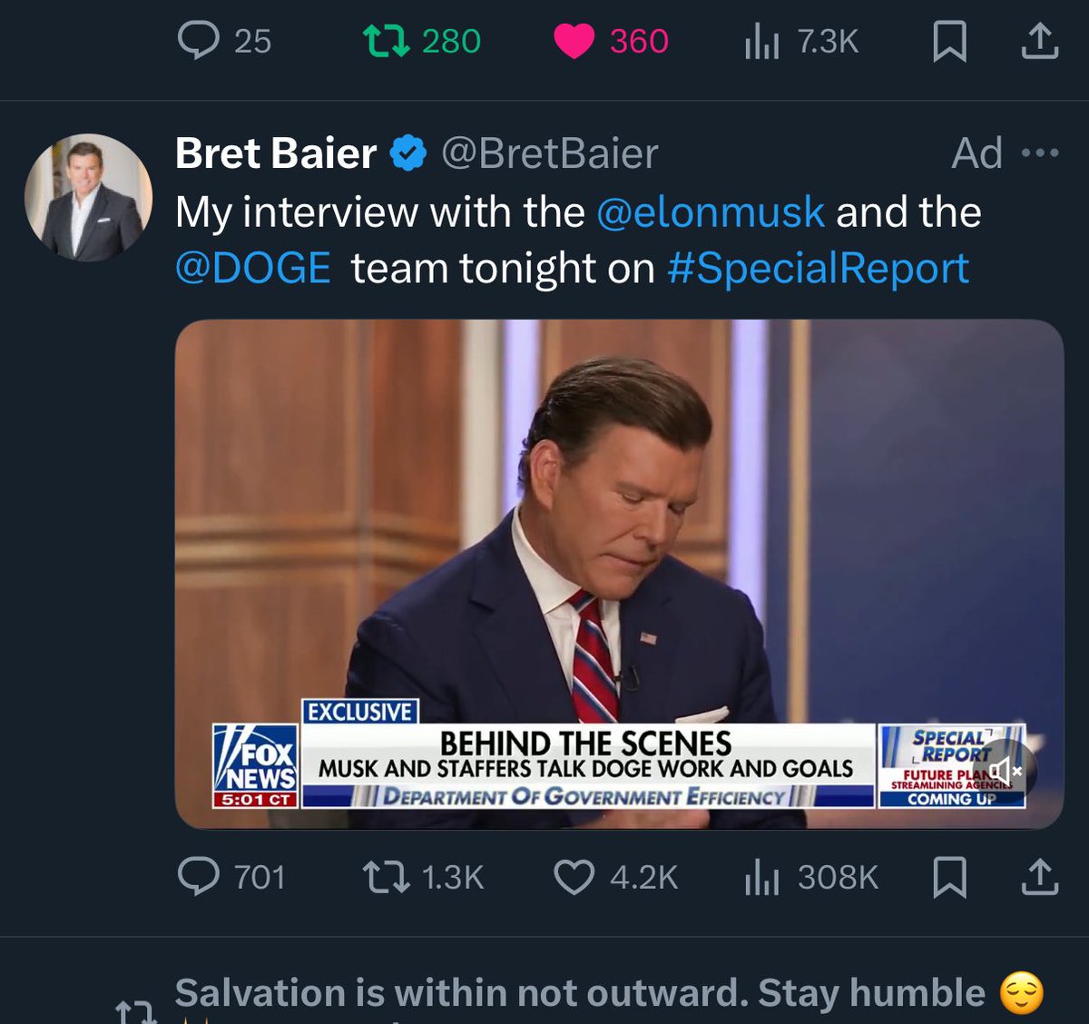 Elon Musk Misleads America: Bret Baier's Shocking DOGE Interview!