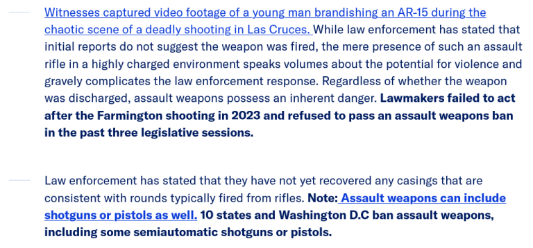 Everytown Blames NM's Assault Weapon Ban for Shooting Misfire!