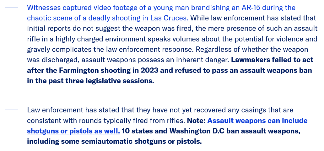 Everytown Blames NM's Assault Weapon Ban for Shooting Misfire!