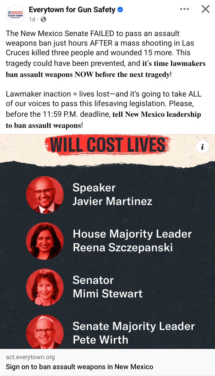 Everytown's Aggressive Ad Blitz Targets NM Dems After SB279 Loss!