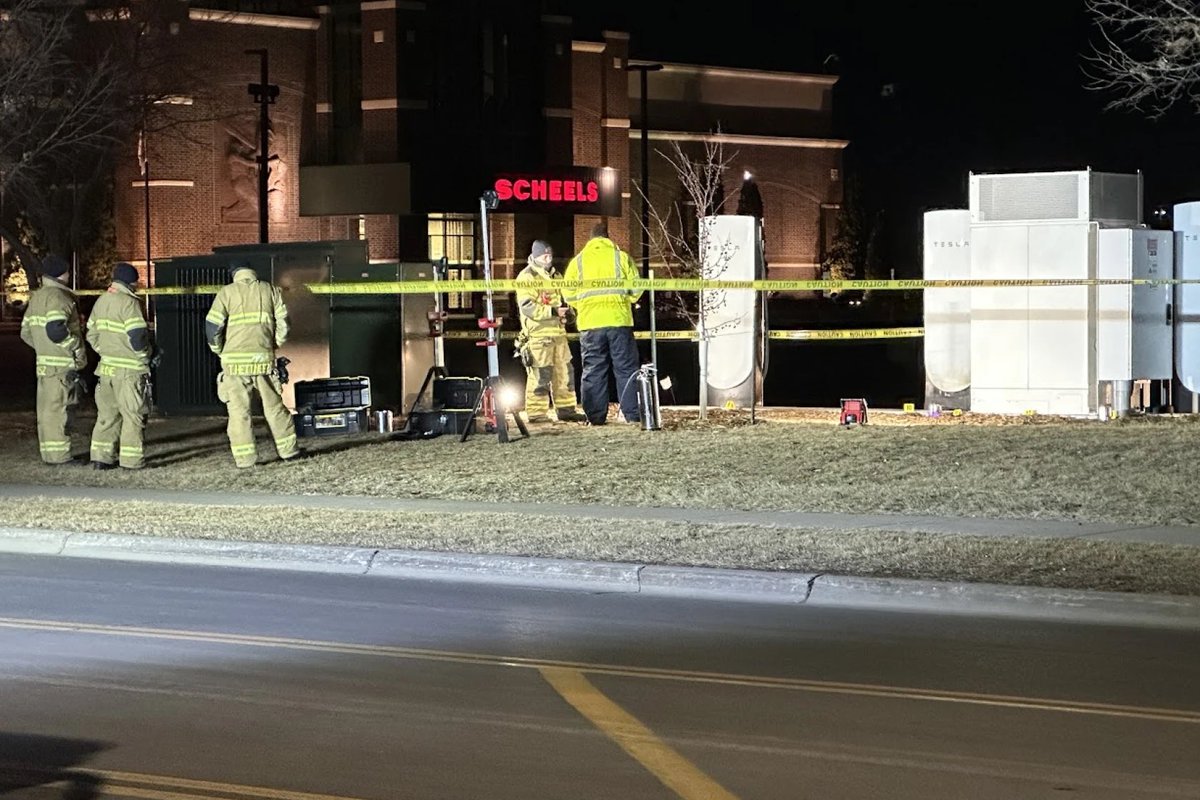Explosive Investigation: Fire at Tesla Superchargers in Fargo!