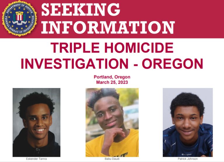 FBI's $25K Reward for North Portland Triple Murder Shocks Nation