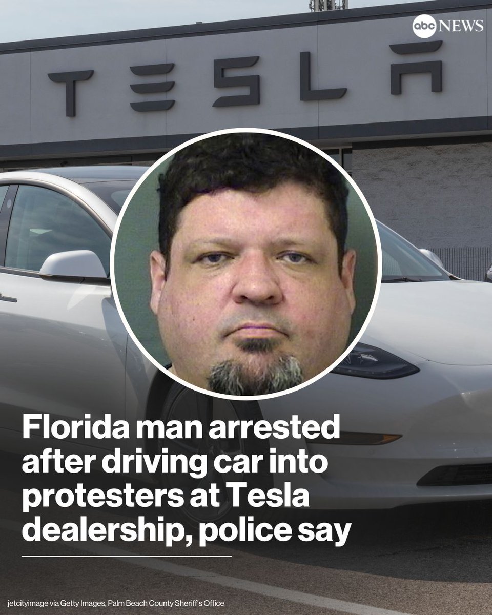 Florida Man Arrested for Ramming Car into Tesla Protesters!