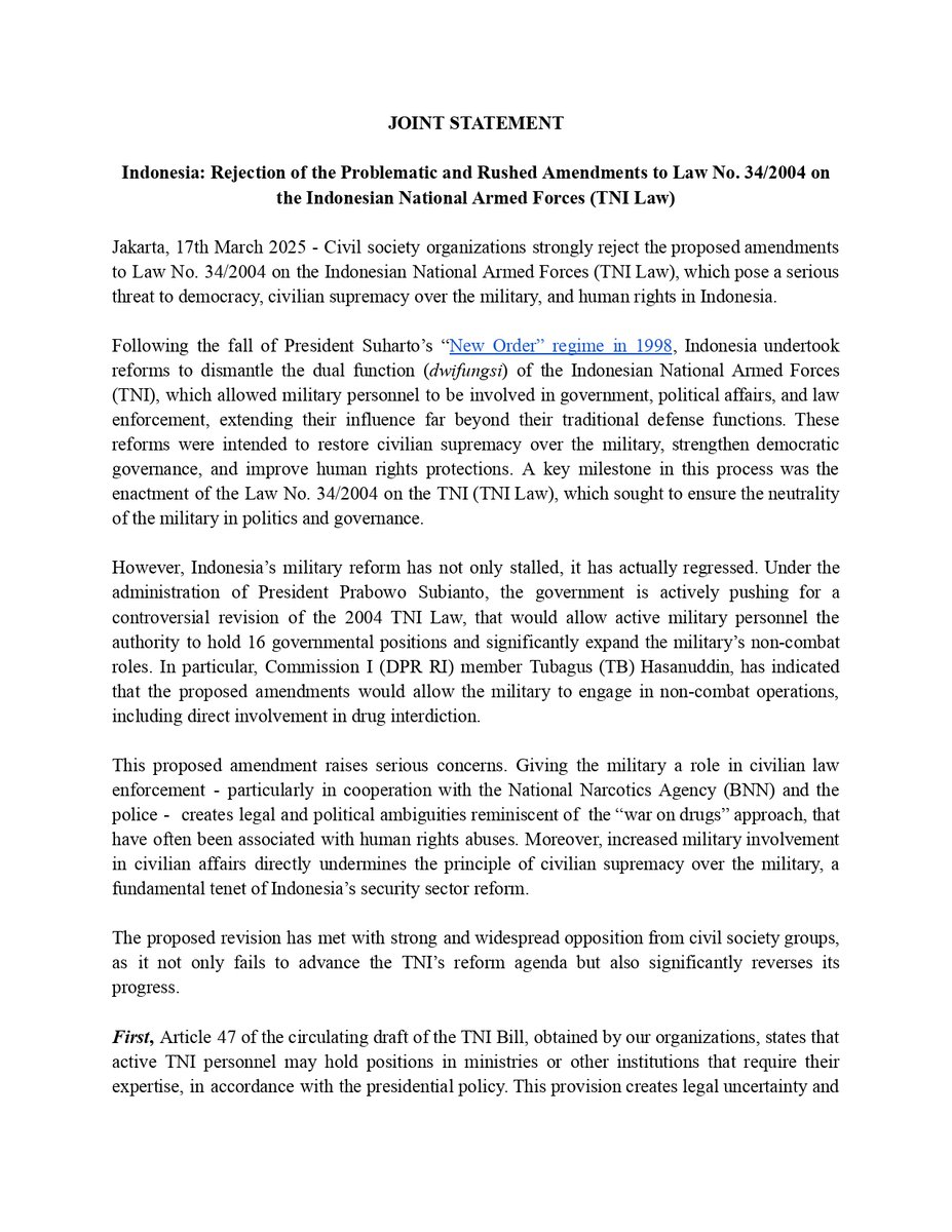 Global Outcry: 234 Orgs Slam Indonesia's TNI Law Changes!