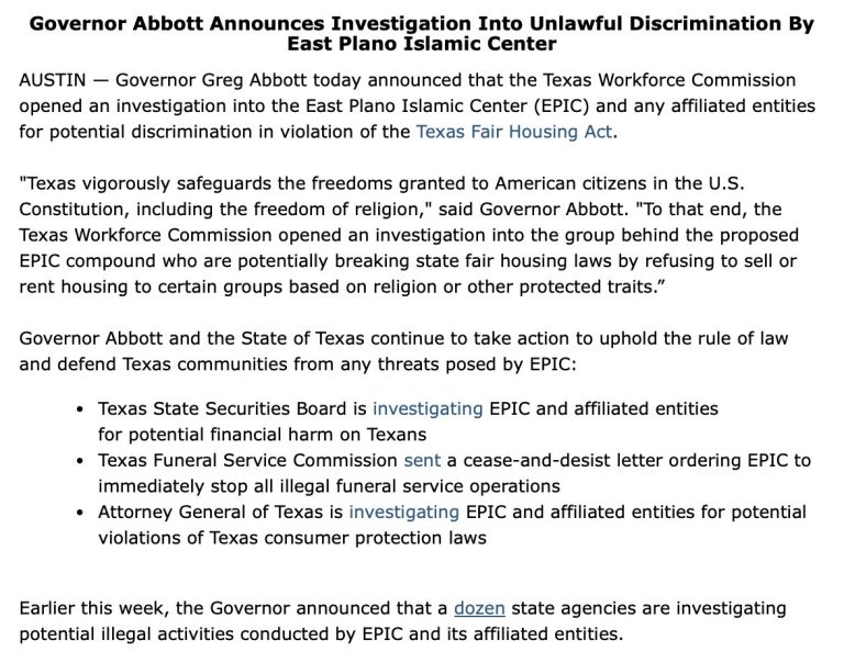 Governor Abbott Launches Controversial Probe into EPIC Compound