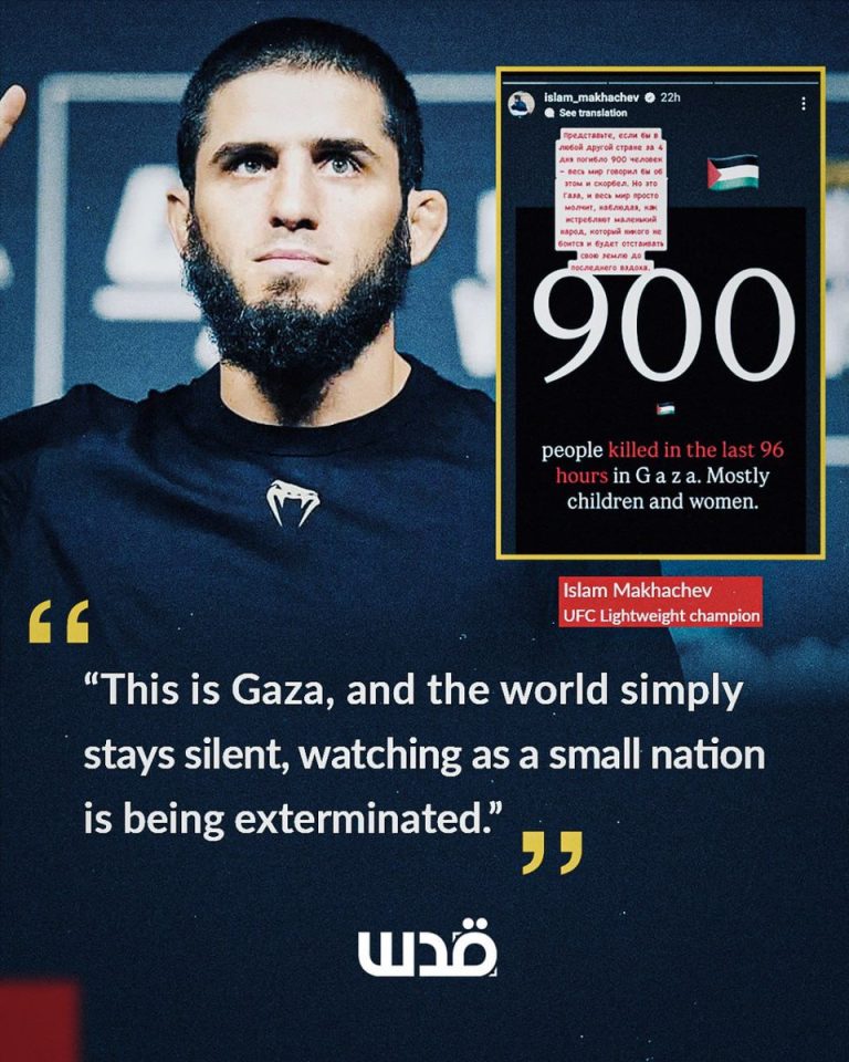 Islam Makhachev Sparks Outrage with Pro-Palestine Instagram Post
