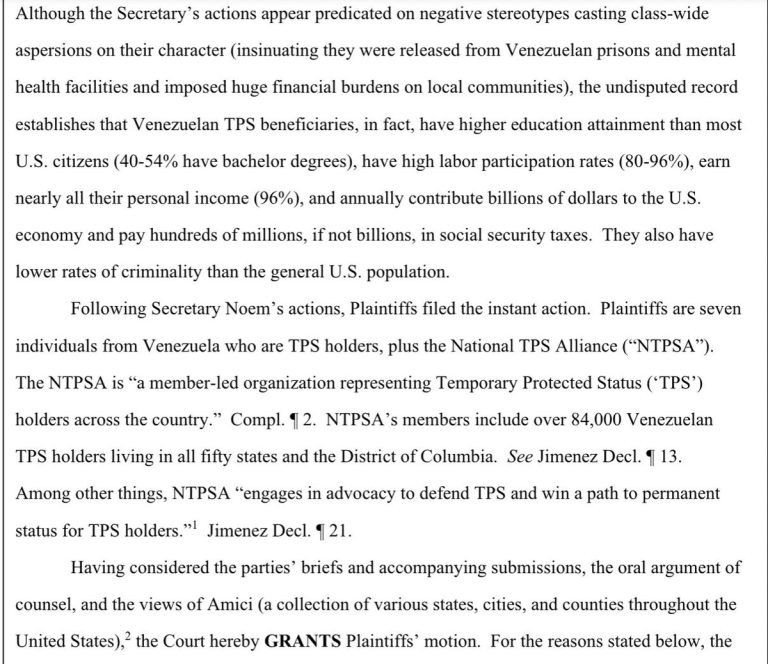 Judge Blocks Trump’s Move to End Protections for Venezuelans!