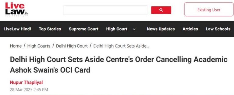 Judiciary vs. Executive: A Battle Over OCI Visa Authority?