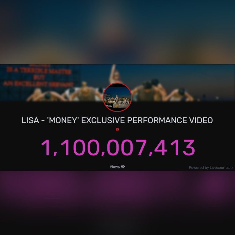 LISA's 'MONEY' Shocks World with 1.1 Billion Views Overnight!