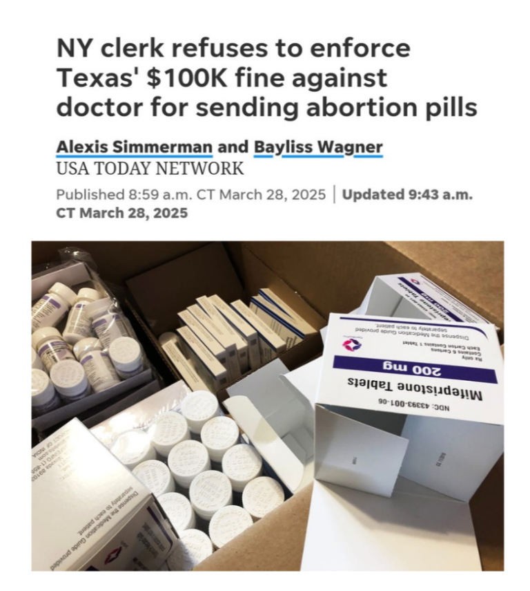 NY Clerk Defies Texas $100K Fine, Sparks Abortion Law Firestorm!