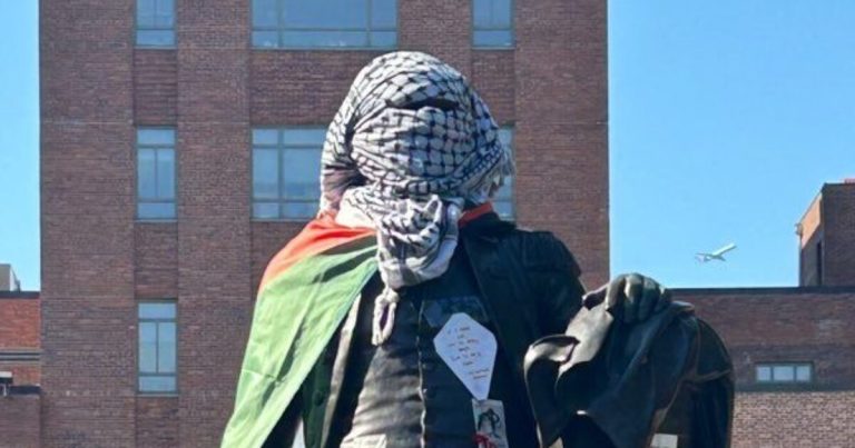 New Jersey Officer Sparks Outrage Wearing Palestinian Flag