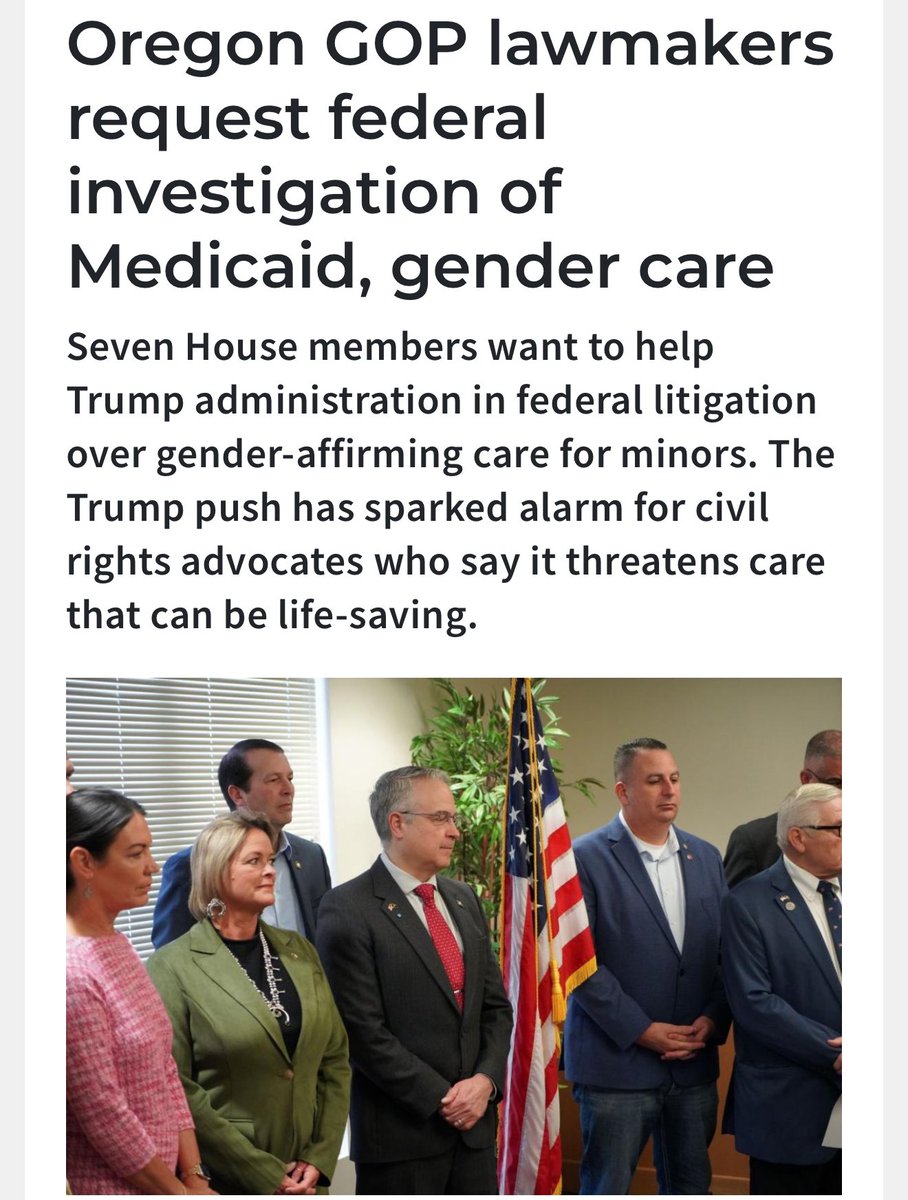 Oregon GOP Demands Federal Probe into Gender-Affirming Care