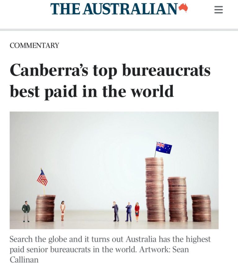 Outrage: Canberra Bureaucrats Among World's Highest Paid!