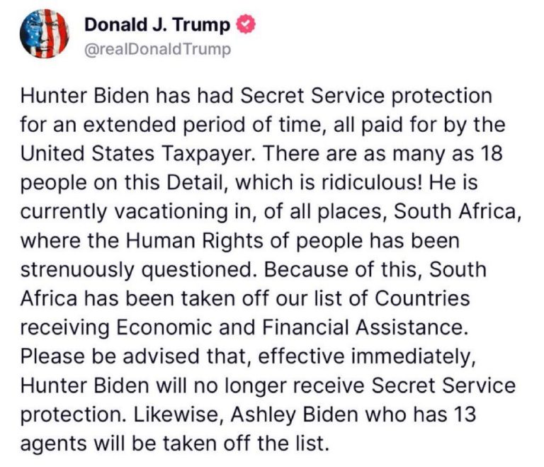 🚨 POTUS Cuts Secret Service for Hunter & Ashley Biden Amid Controversy!