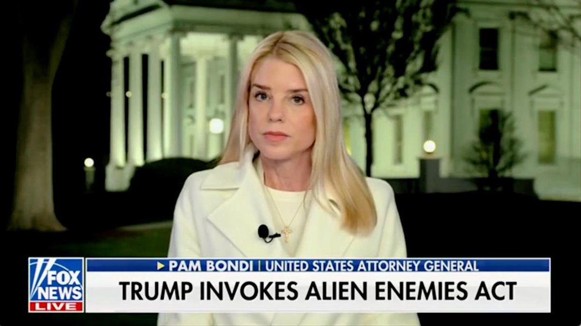Pam Bondi: President Identifies Foreigners as 'Terrorists'