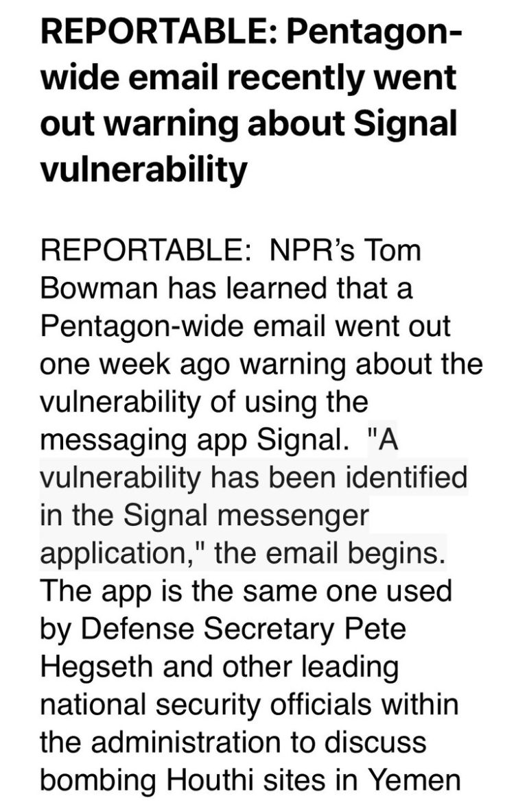 Pentagon Sounds Alarm: Signal's Security Flaw Puts Users at Risk!