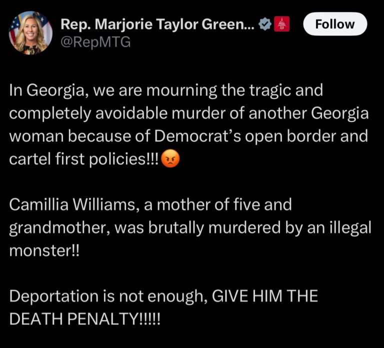 Rep. MTG Calls for Death Penalty After Georgia Woman's Murder!