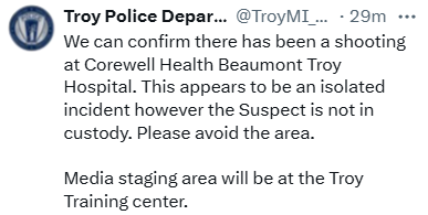 SHOCKING: Active Shooter Alert at Michigan Hospital - Suspect Still Free!