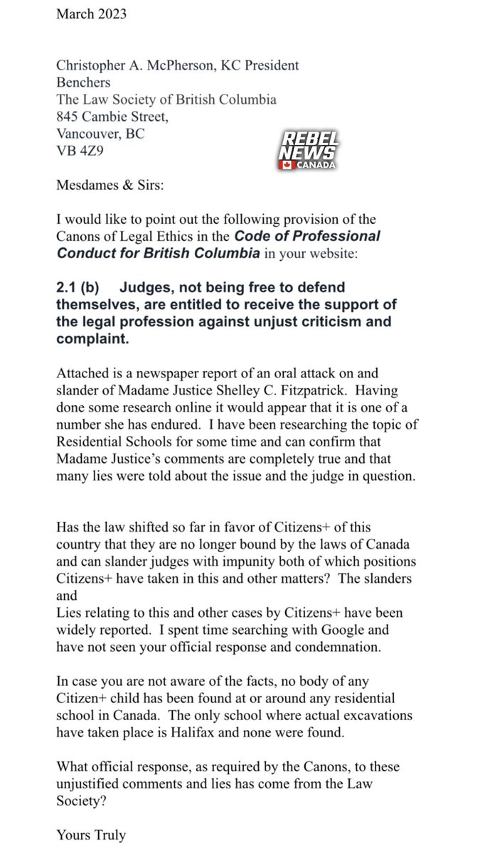 SHOCKING LEAK: BC Law Society Knew Truth About 215 Graves!