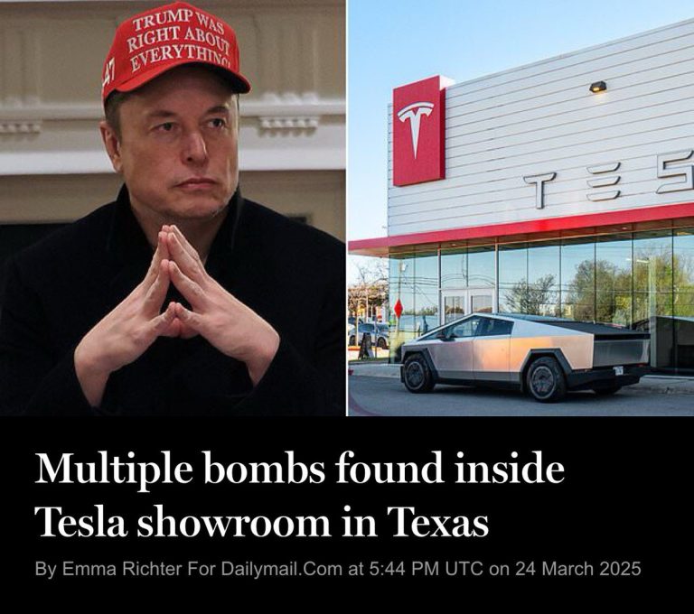 Shocking Discovery: Bombs Found in Tesla Showroom in Austin!  
Politicians Blamed for Inciting Violence Against Elon Musk!