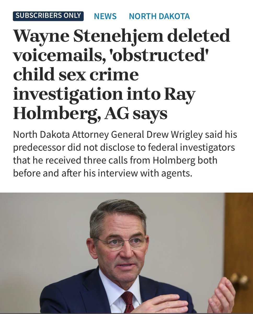 Shocking Revelation: Ex-AG Stenehjem Sabotaged Child Sex Crimes Case!