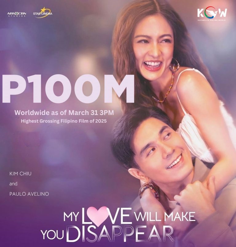 Shocking Success: My Love Will Make You Disappear Hits P100M!