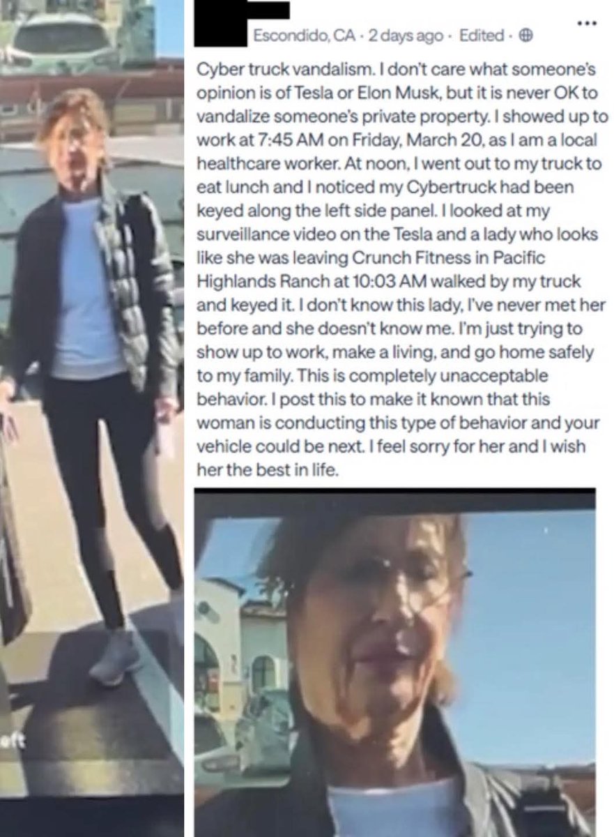 Shocking Video: Woman Keying Healthcare Worker’s Cybertruck!