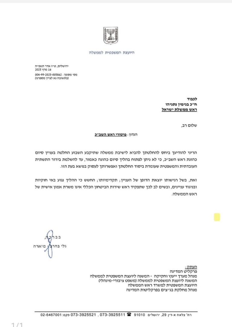 Supreme Court vs. Netanyahu: A Democracy on the Brink?
