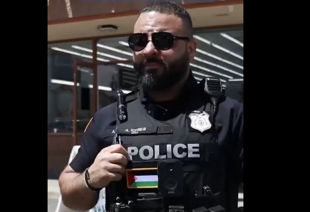 TERRORIST COPS: Paterson Police Fly Palestinian Flags, Not American!  
Feel Safe? Christians and Jews Face Terror in Islamic Stronghold!