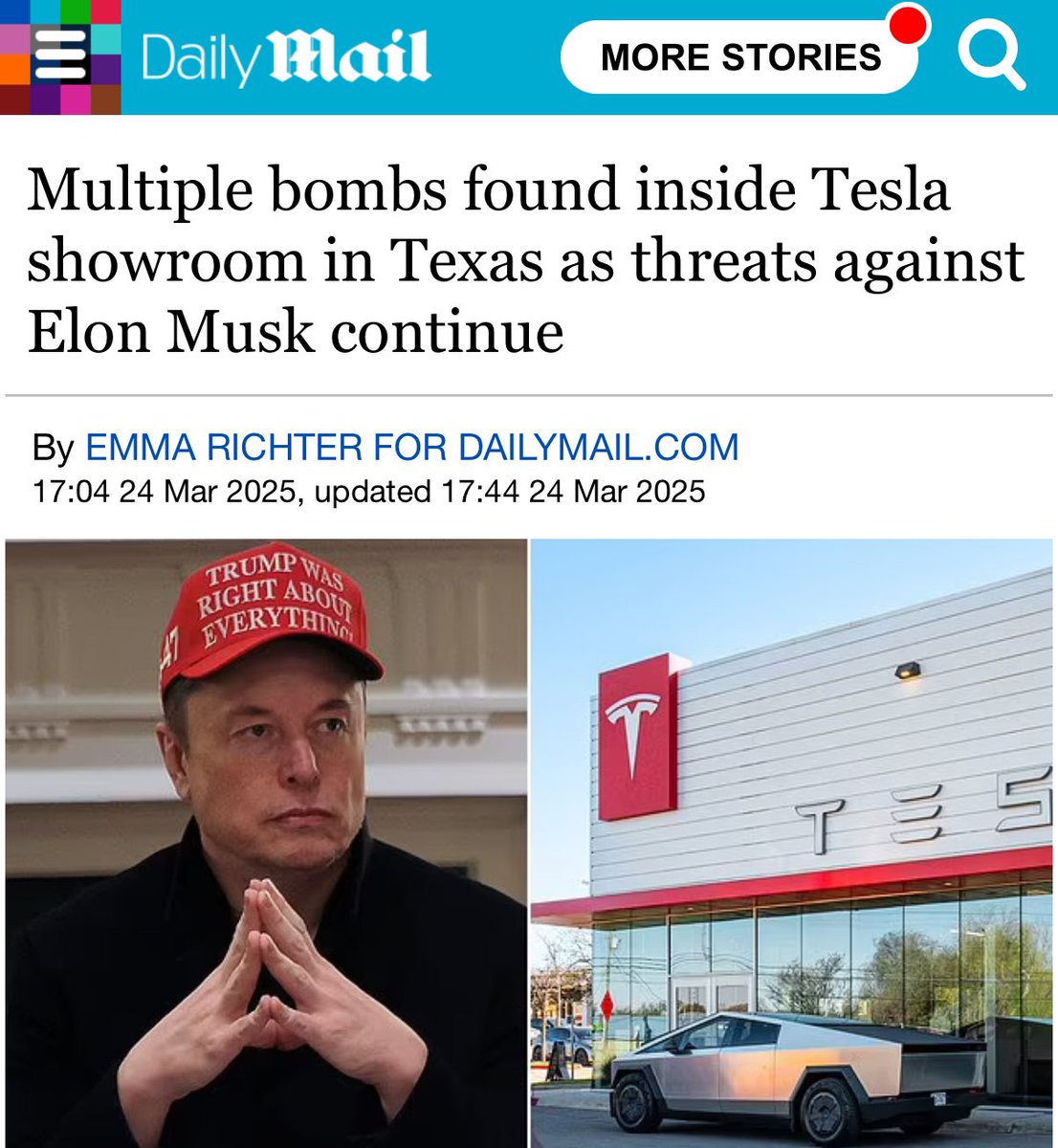 Texas Tesla Showroom Rigged with Explosives: What’s Next?