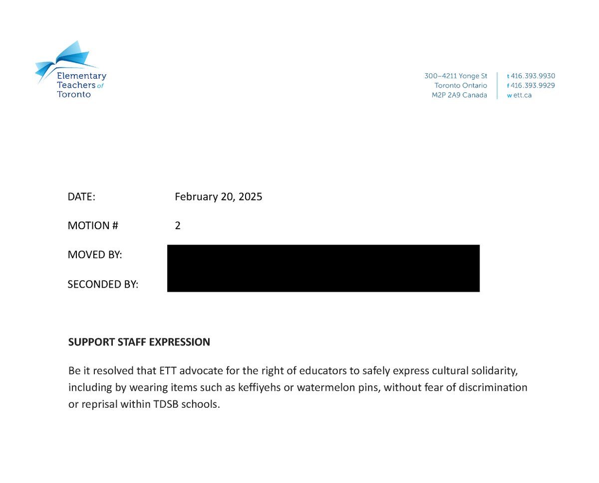 Toronto Teachers Vote: Political Symbols in Schools Spark Outrage!  
Controversy Erupts Over Keffiyehs and Fake Genocide Debate