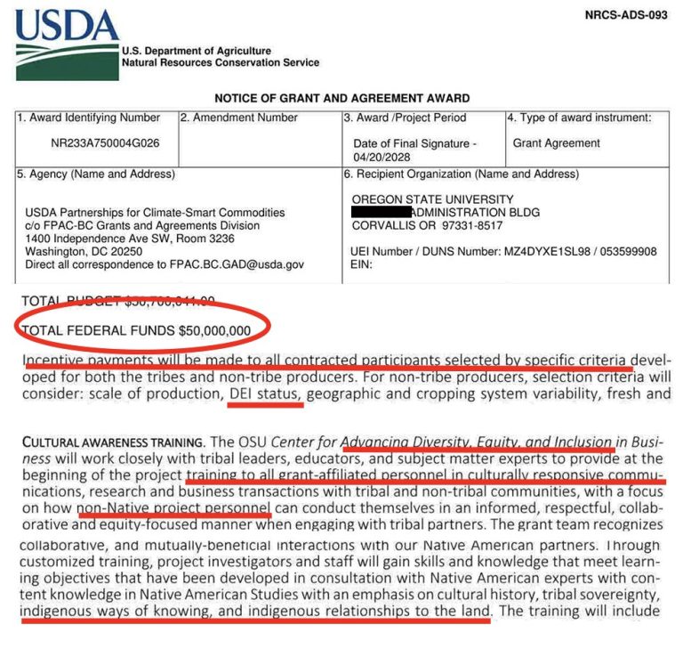 USDA Ends DEI; Oregon Gets $50M for 'Status'—You Can't Make This Up!
