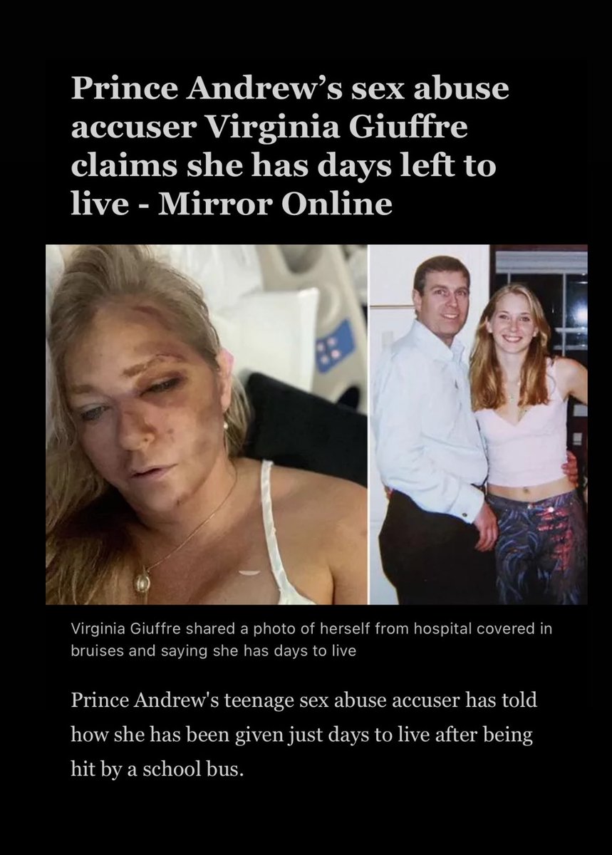 Virginia Giuffre Dies in Car Crash: Another Blow to Royals?