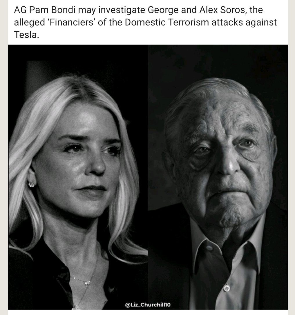 AG Bondi Investigates Soros for Funding U.S. Protests & Attacks!