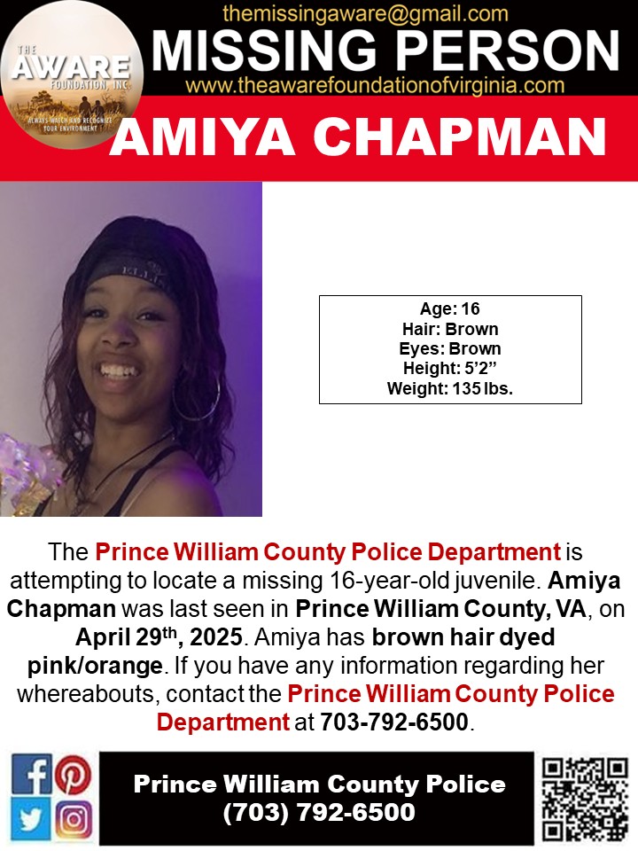 BREAKING: 16-Year-Old Missing in Prince William County!