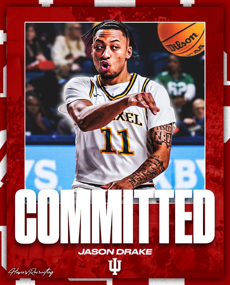 🚨BREAKING: Drexel's Jason Drake Shocks Fans with Indiana Transfer! ⚪️🔴 iubb