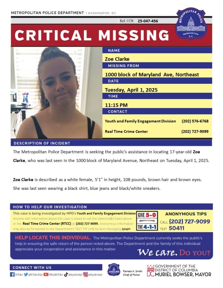 Breaking: 17-Year-Old Zoe Clarke Mysteriously Vanishes!
