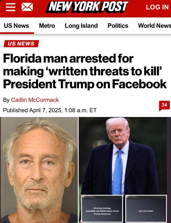 Florida Man Arrested for Threatening to Kill Trump on Social Media