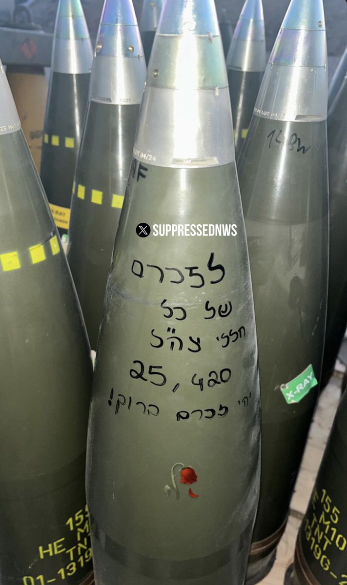 Israeli Soldiers Write Controversial Messages on Artillery Shells